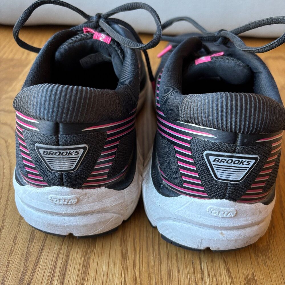Brooks Addiction 14 Running Shoes Sneakers Women's 8 Black Pink Athletic Comfort - Picture 5 of 7